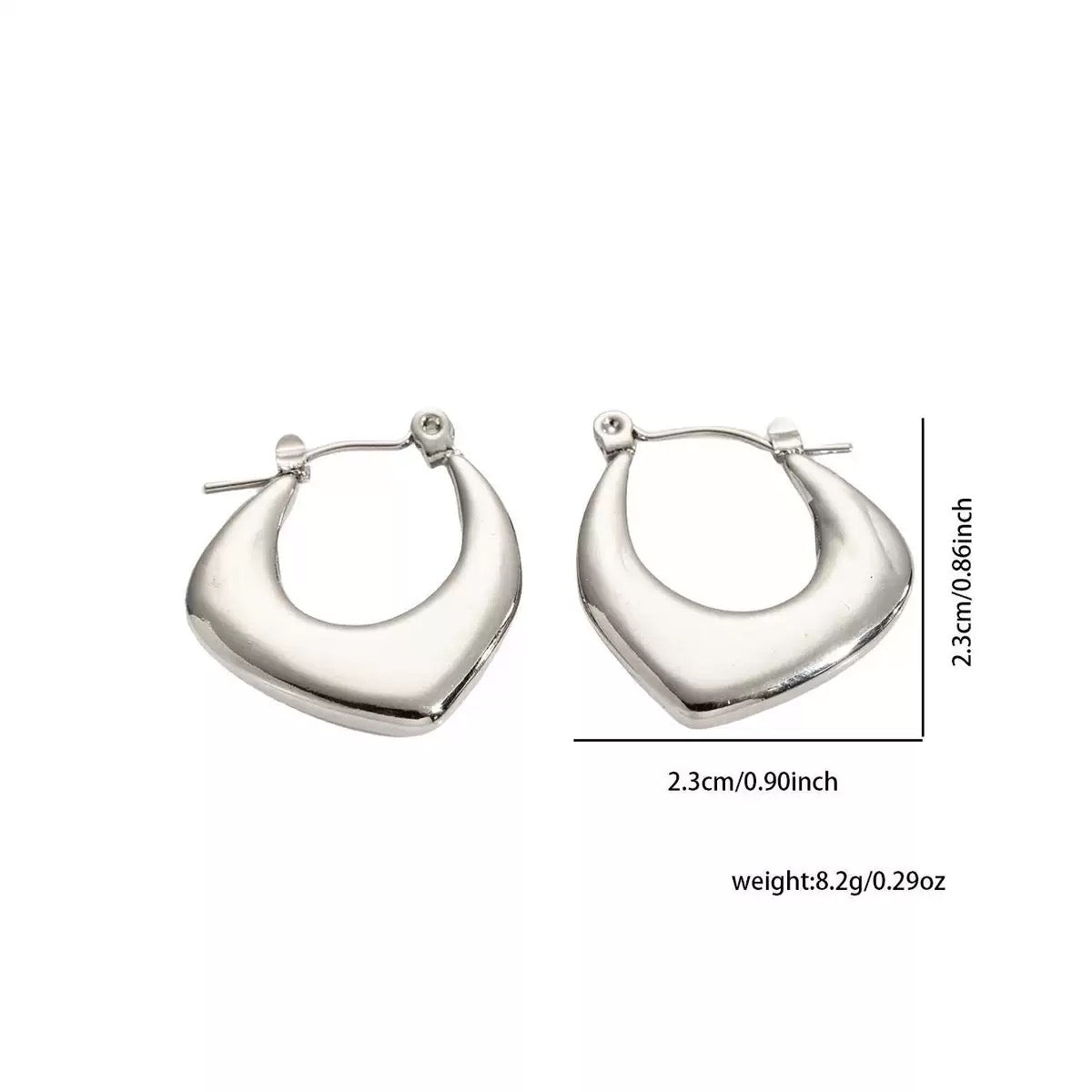 Stainless steel classic hoops