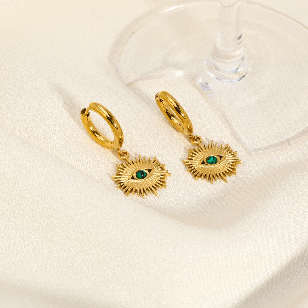 Heidi Evil eye sunny hoops