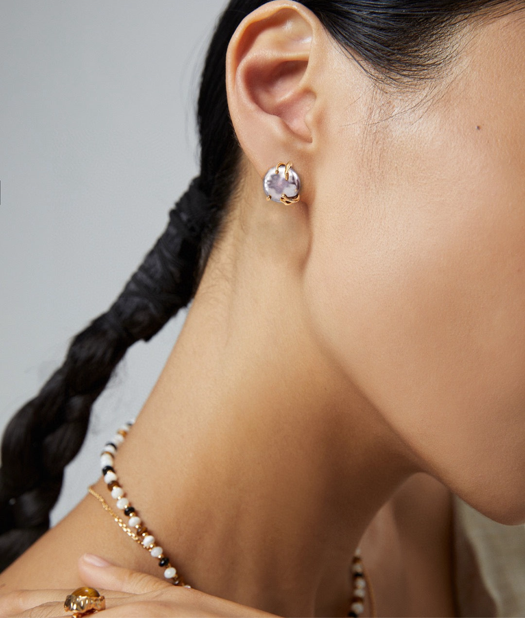 Natural pearl set