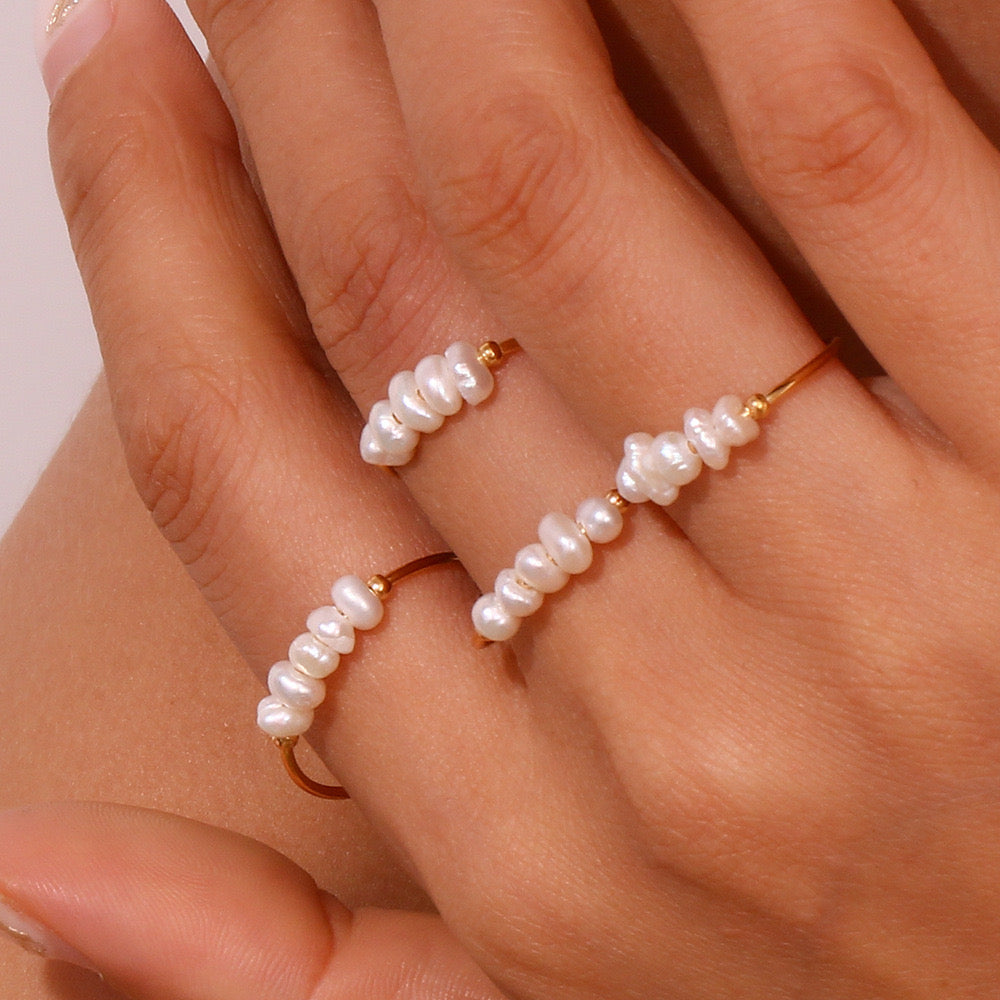 Kalani Sanity pearl handmade rings