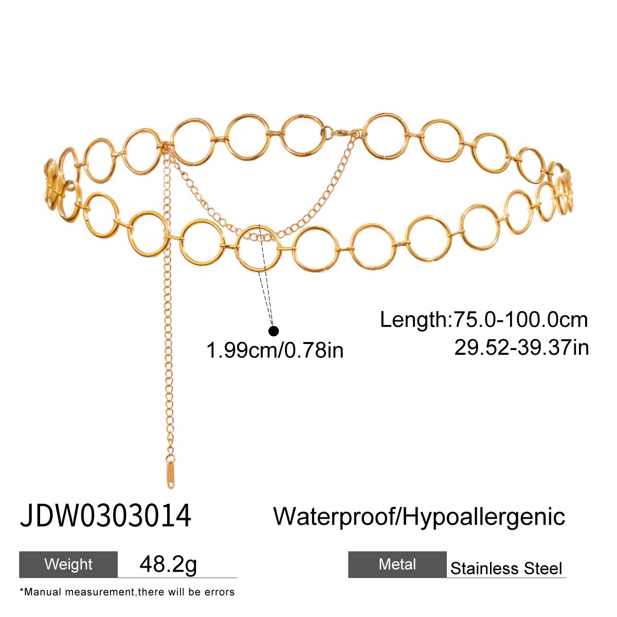 Hoop waist chain