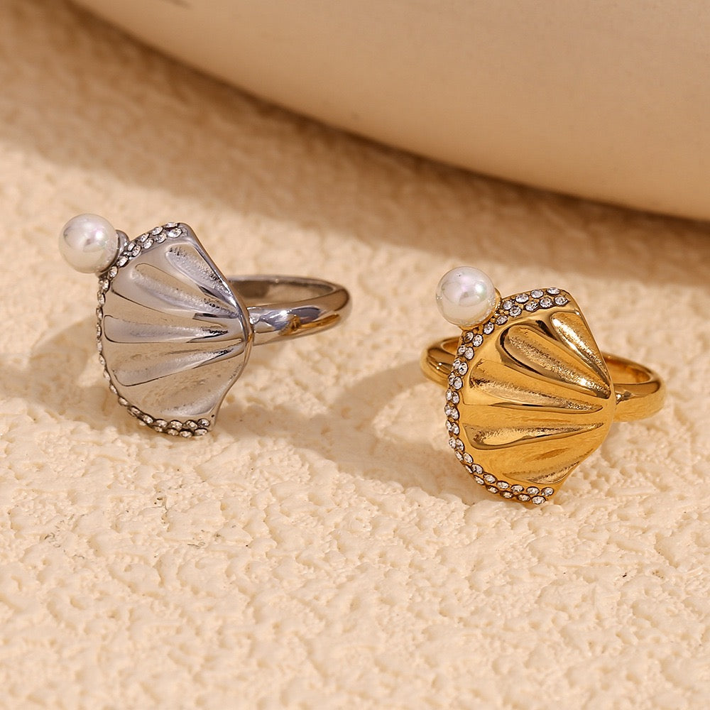 Iran Golden shell ring