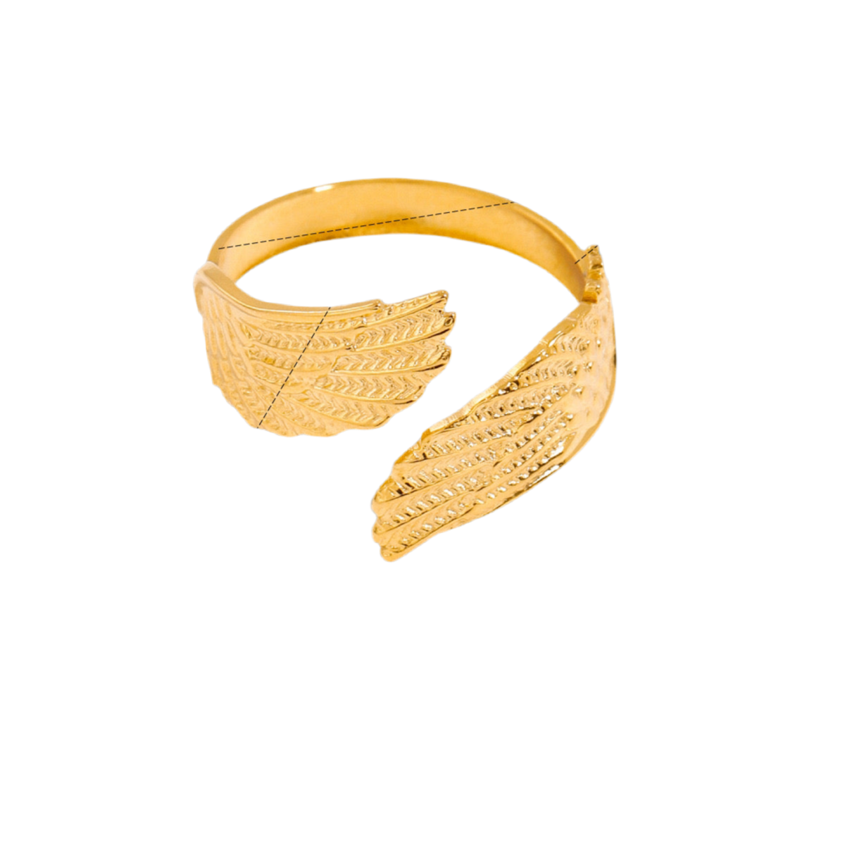 Angel wings rings