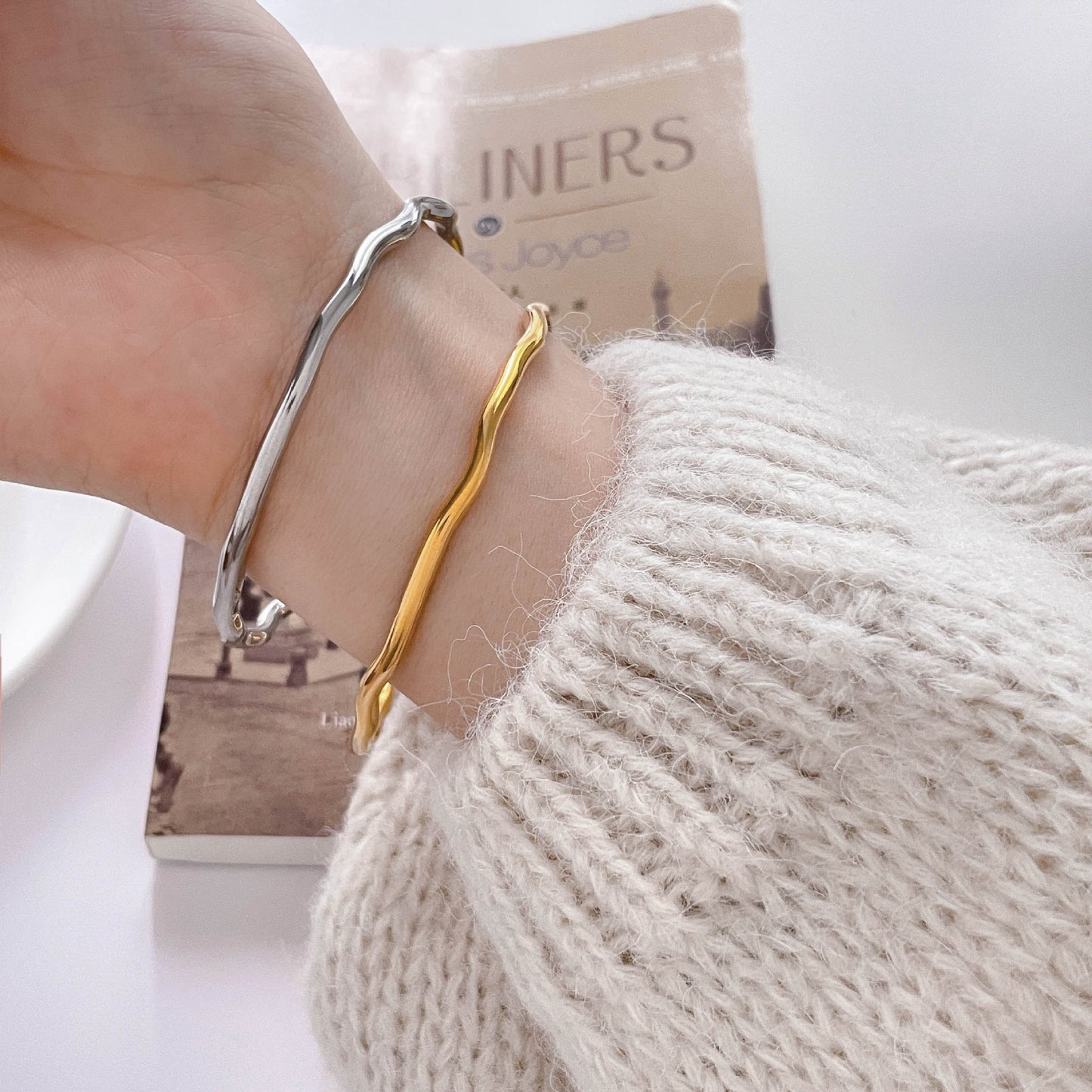 Tiny wave bangles
