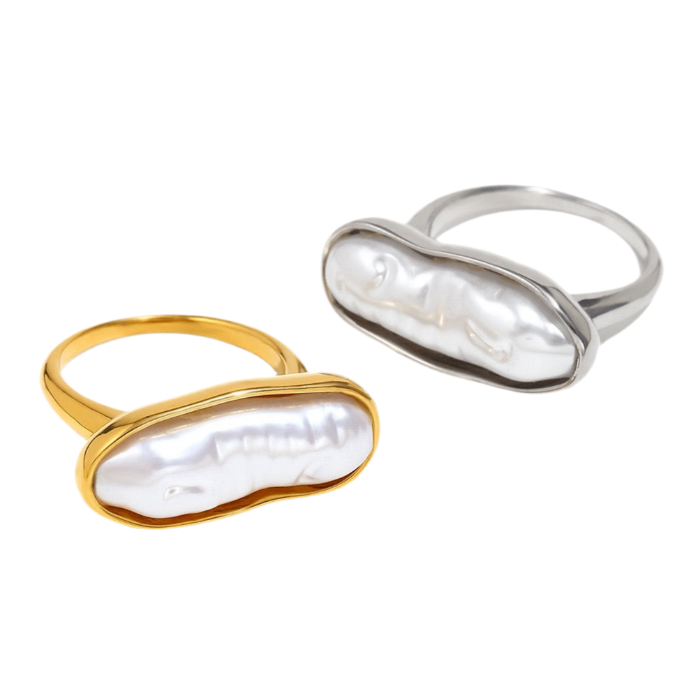 Pearly statement ring