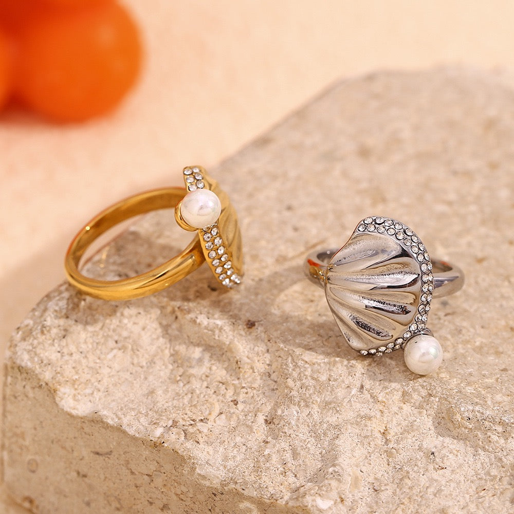 Iran Golden shell ring