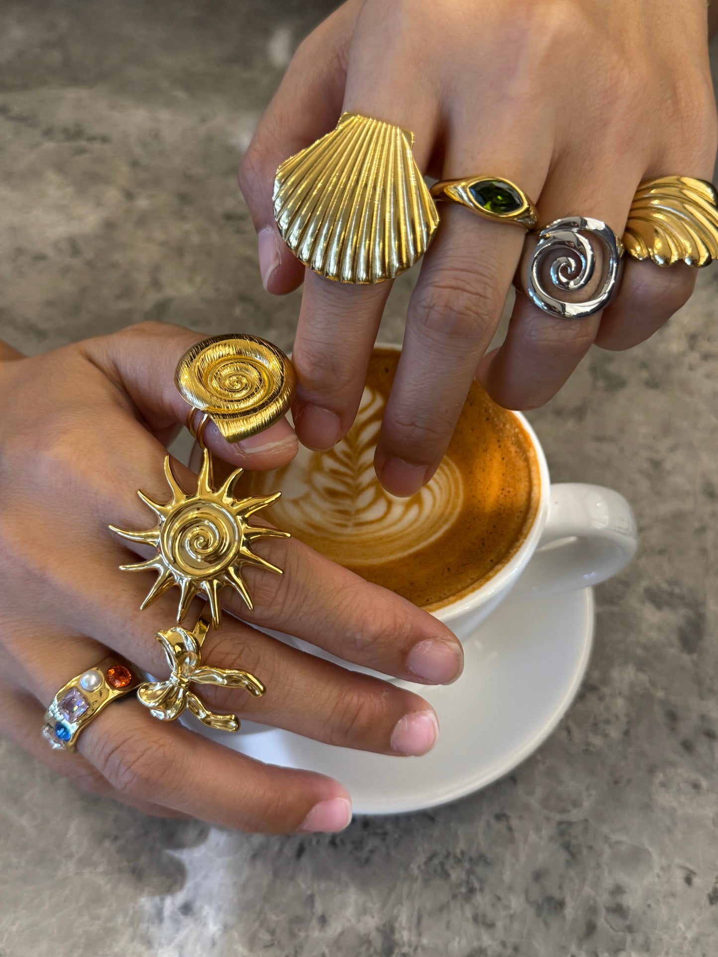 Blair Sea swirl rings