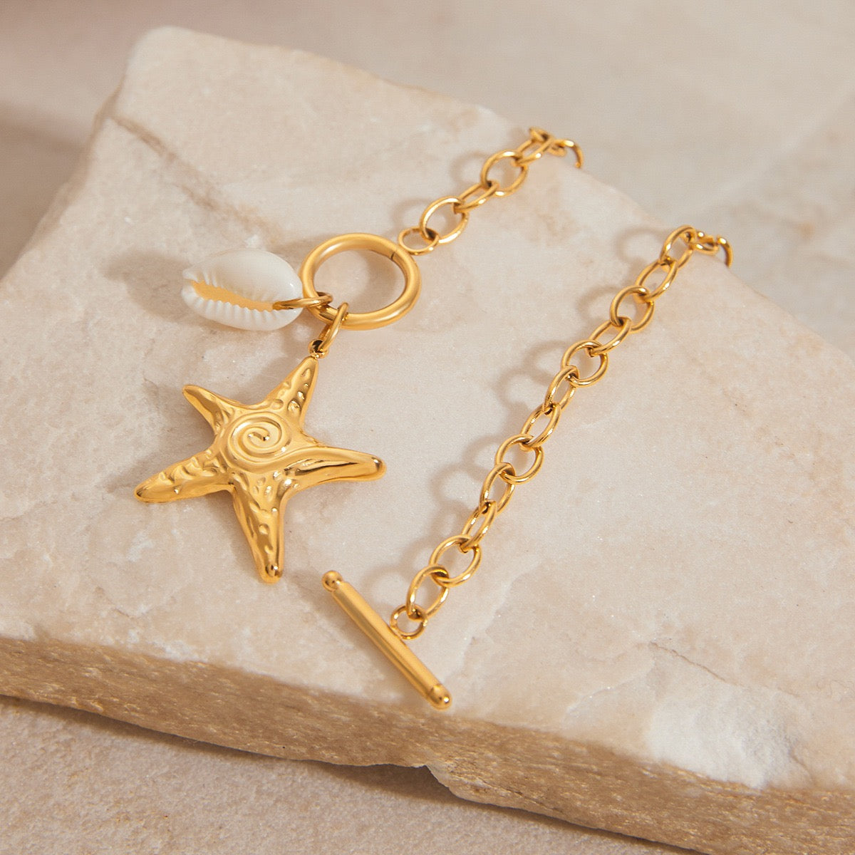 Swirl star bracelet