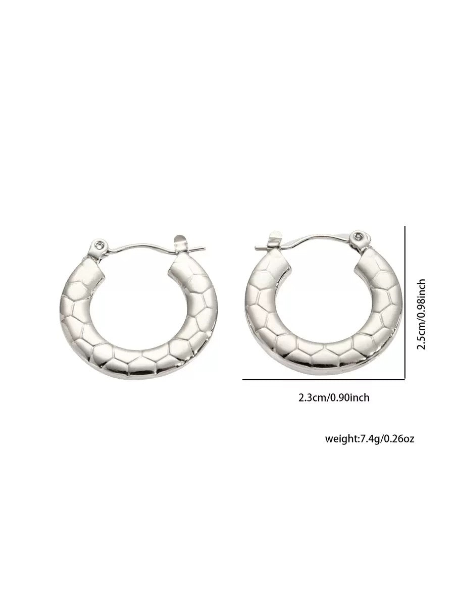 Stainless steel classic hoops