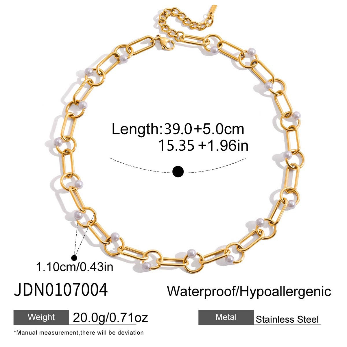 Pearly chain necklace