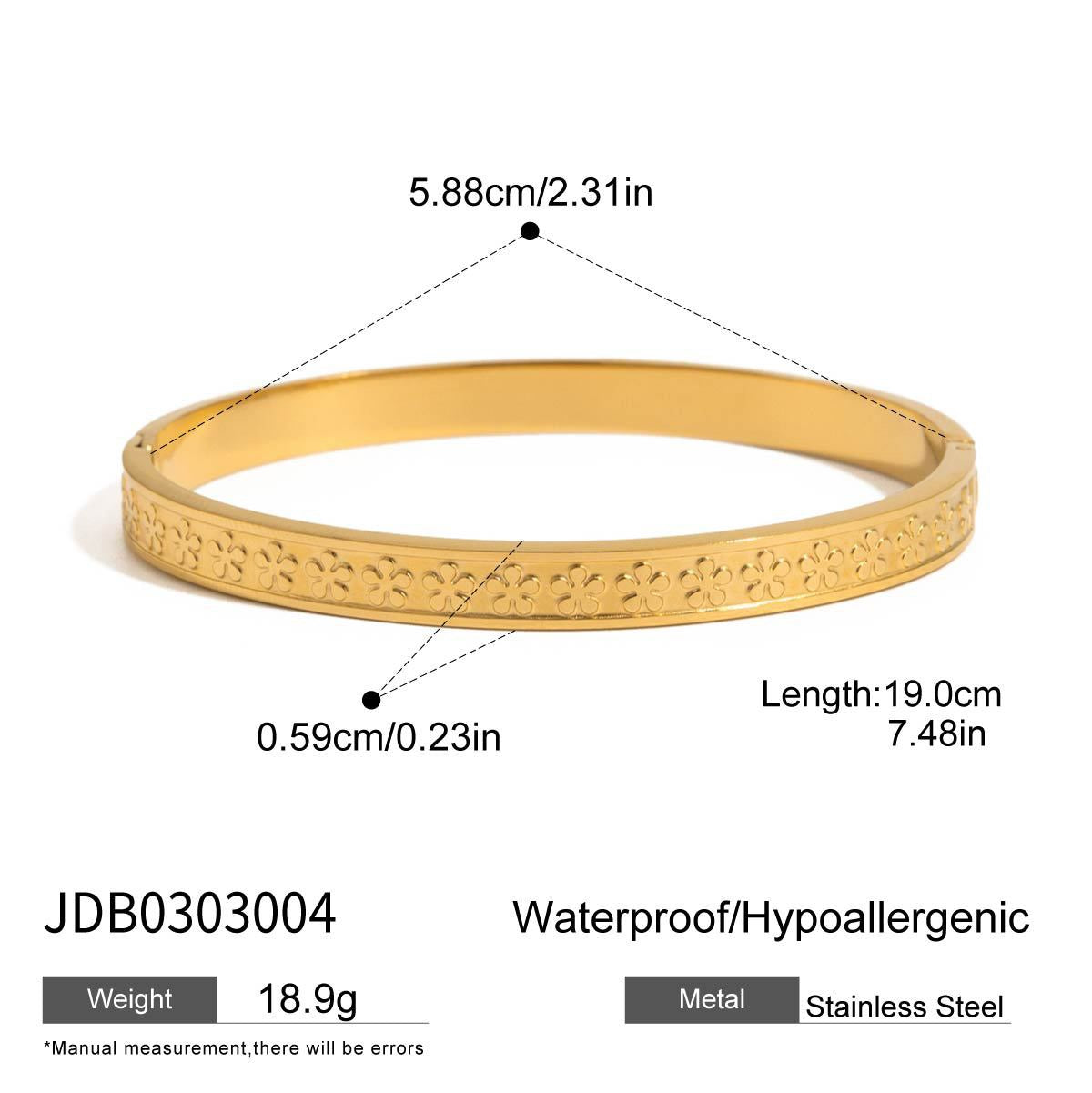 Flower band bangle