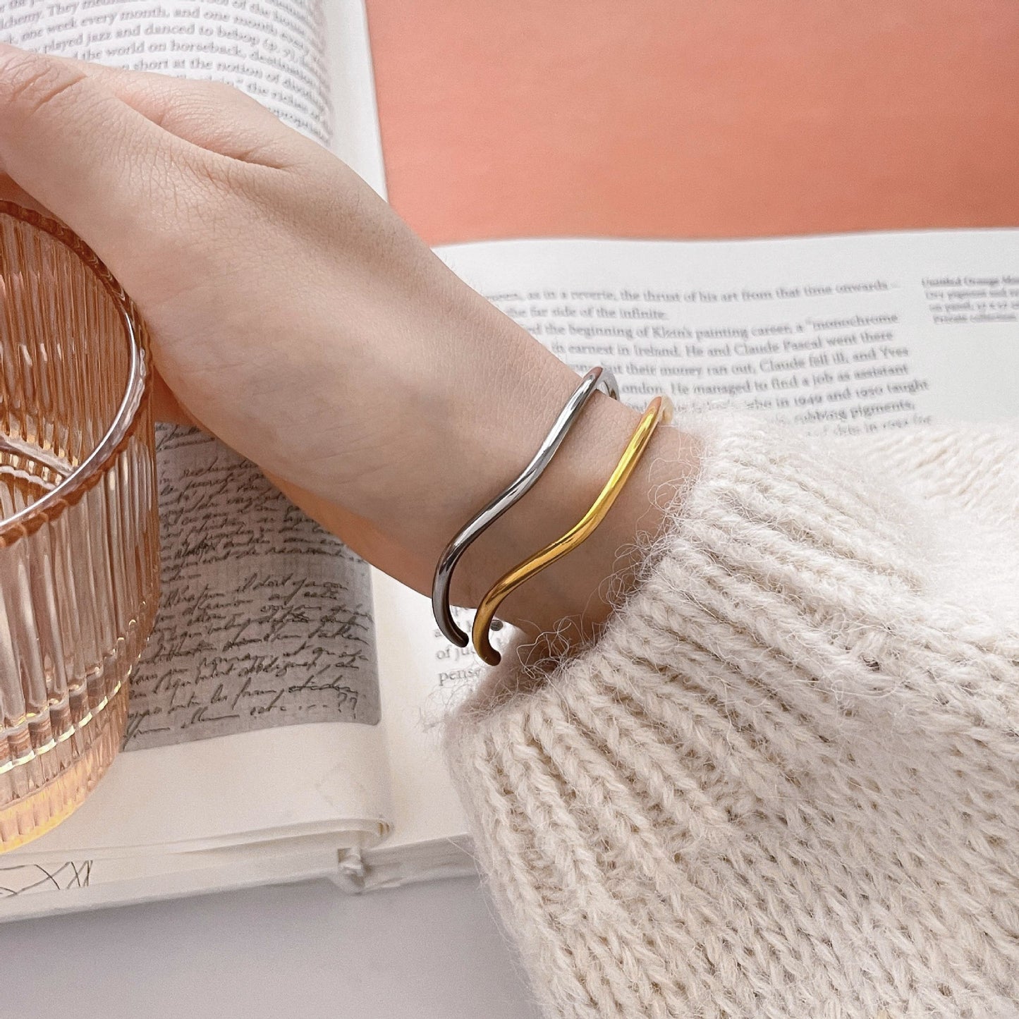 Tiny wave bangles