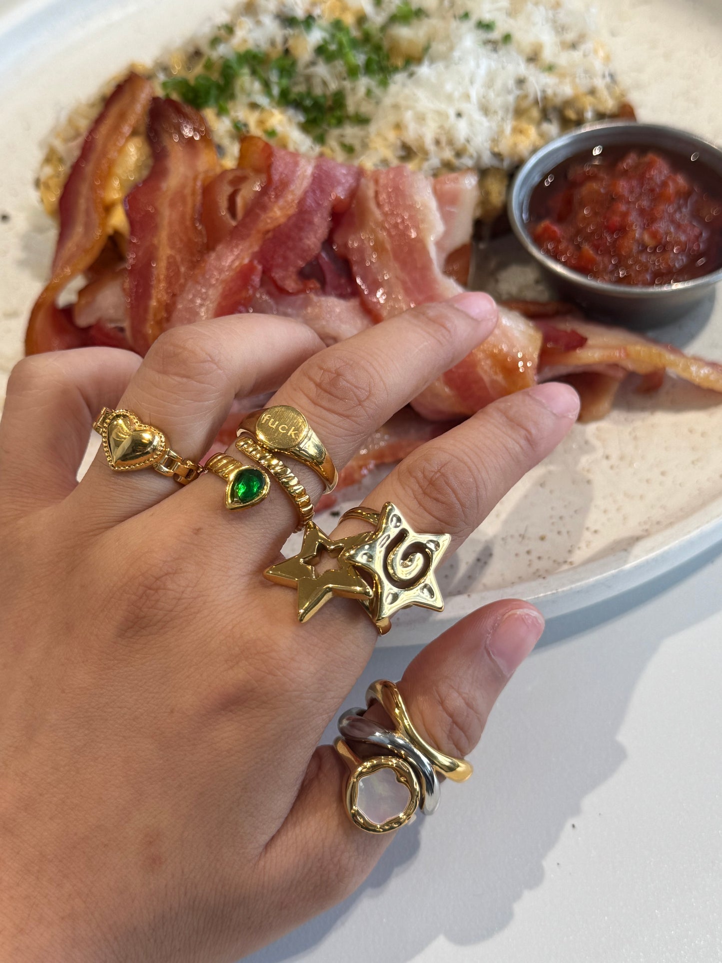 Twilight snake rings