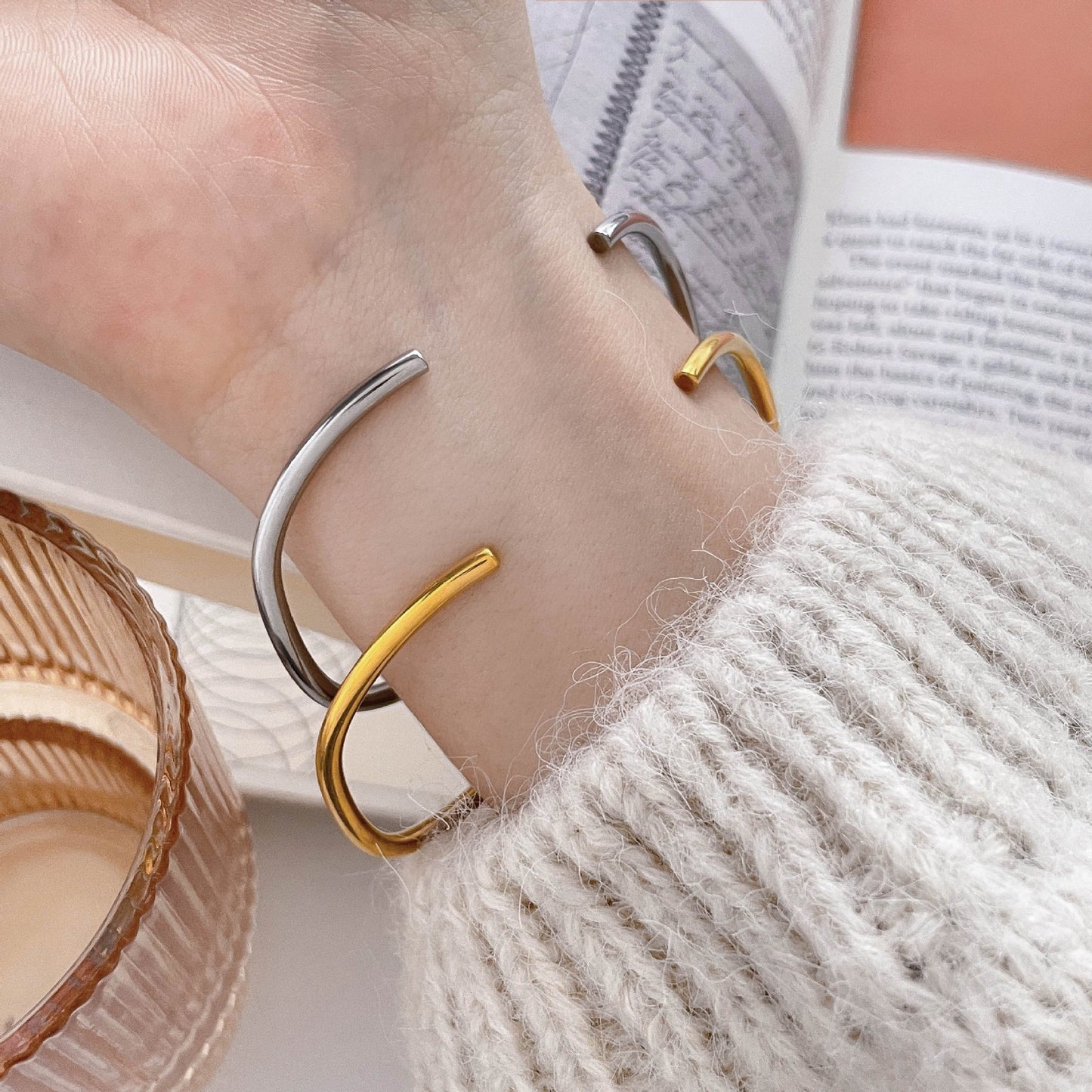 Tiny wave bangles