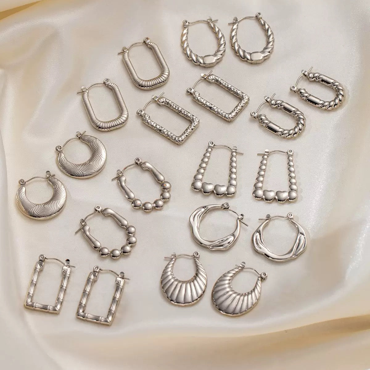 Stainless steel classic hoops