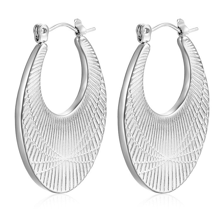 Big sunny hoops earrings