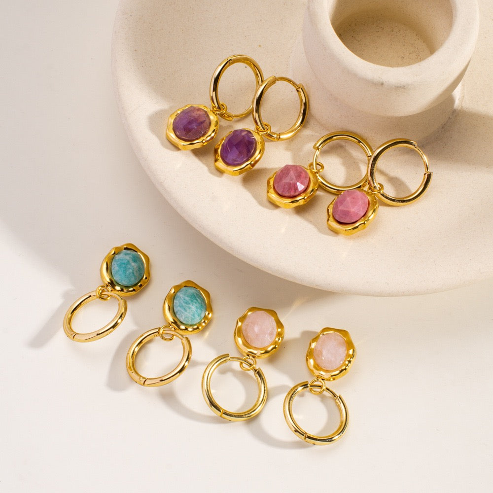 Natural stone hoops