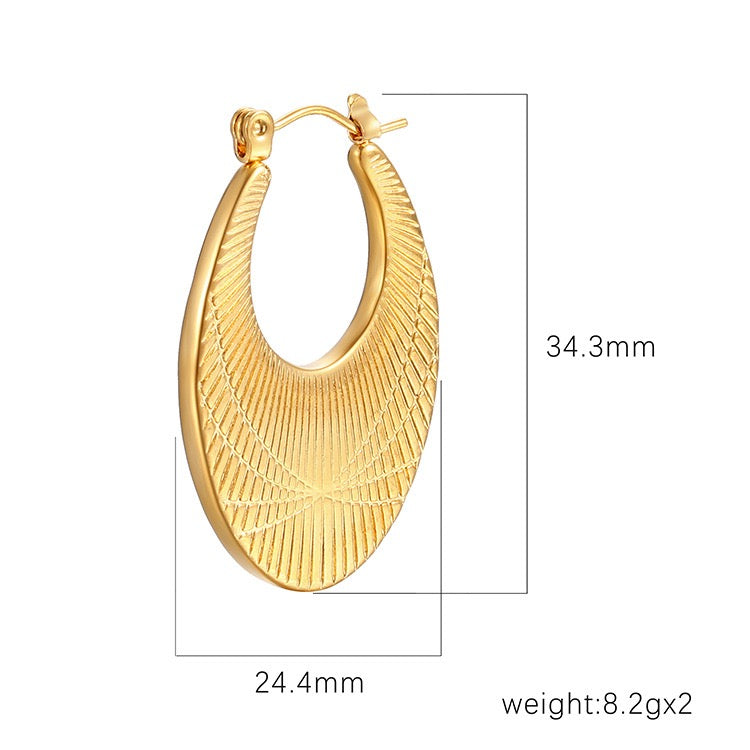 Big sunny hoops earrings