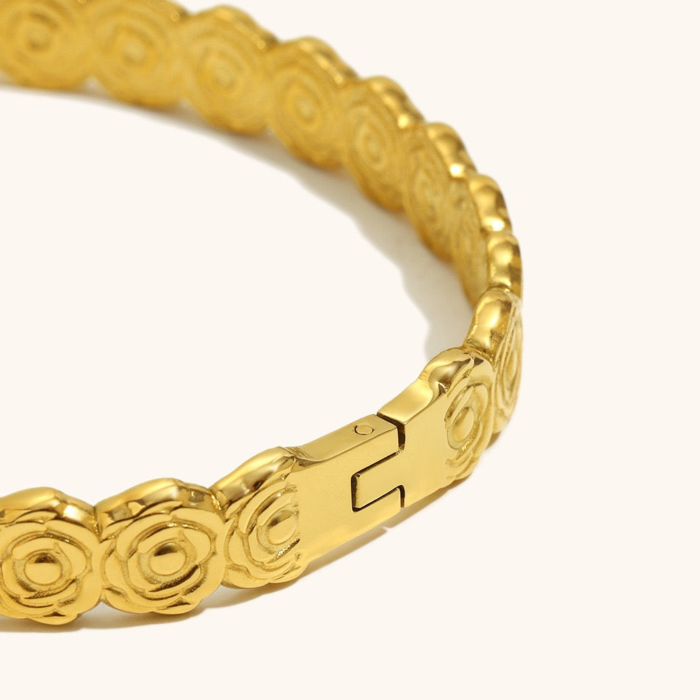 Camellia flower bangle