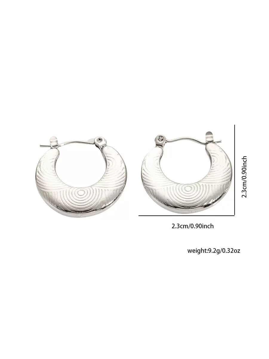 Stainless steel classic hoops
