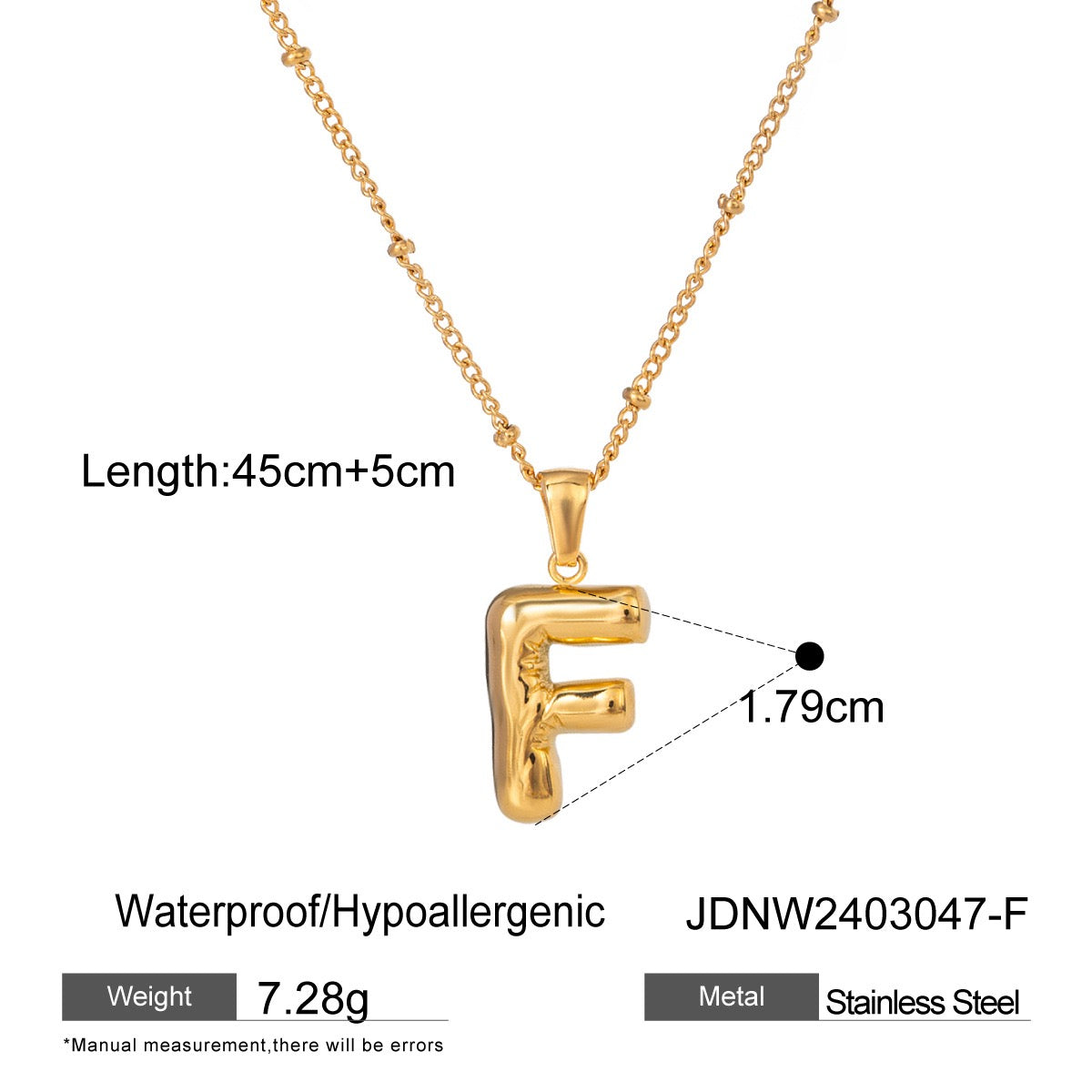 Alphabet name necklaces
