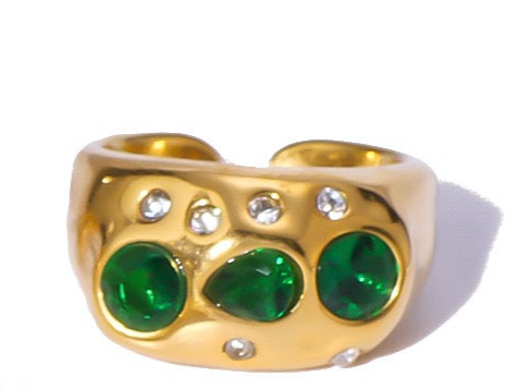 Gem rainbow rings