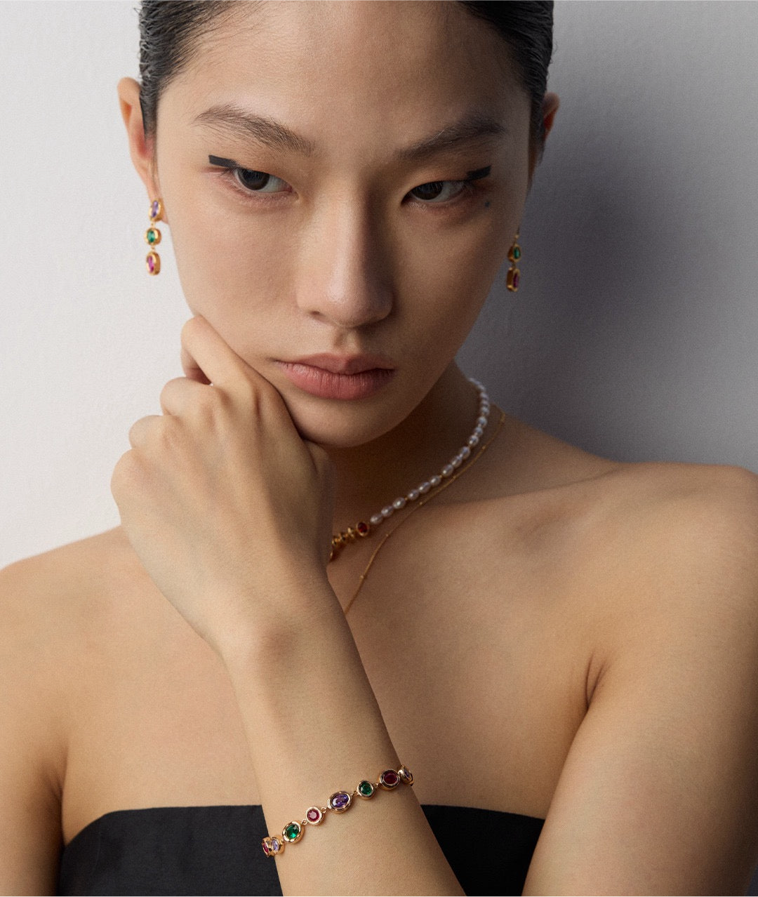 Rainbow gem set