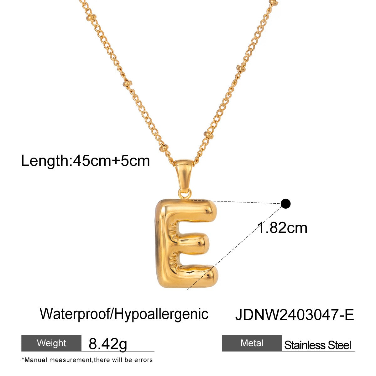 Alphabet name necklaces