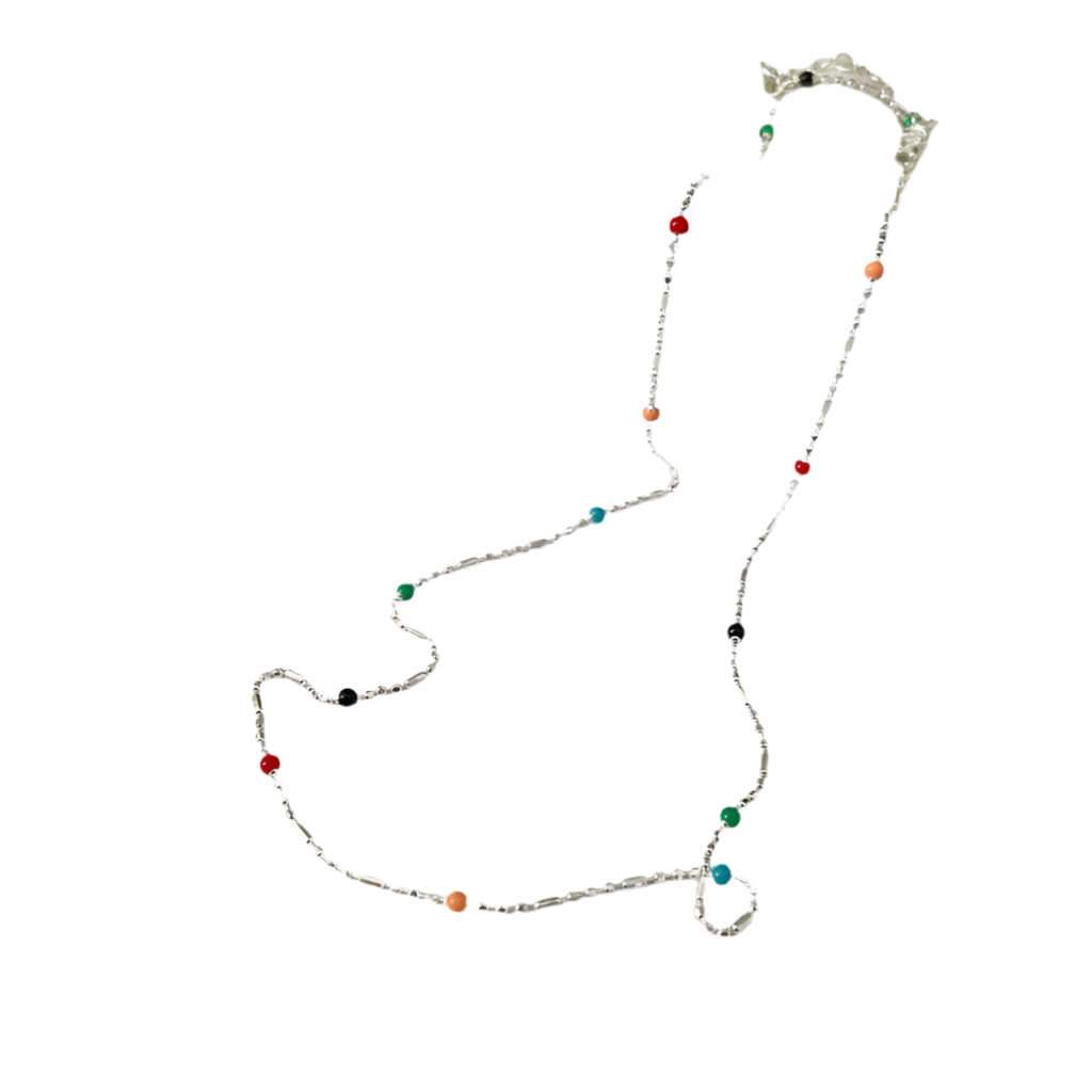 Kola Sterling silver rainbow necklace
