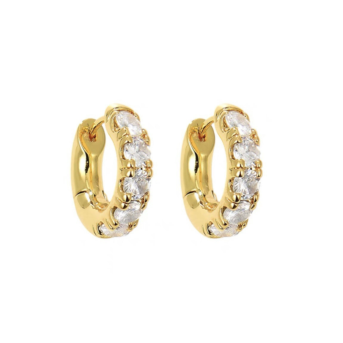 Joliana Classic green little hoops