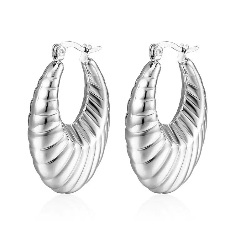 Stainless steel classic hoops