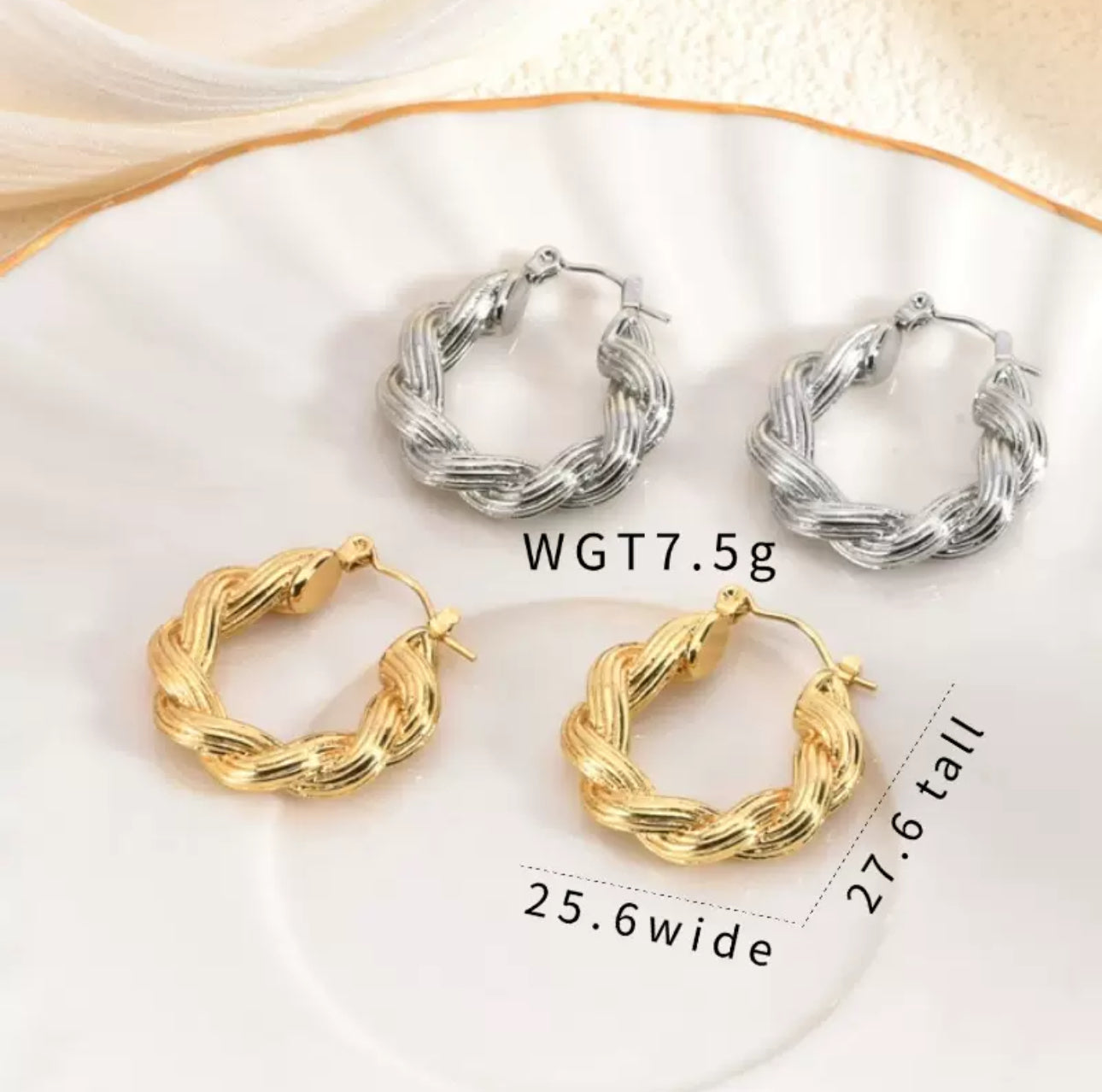 Classic hoops earrings