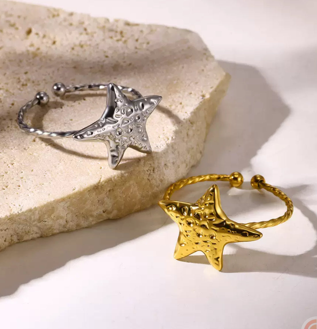 Melting star rings