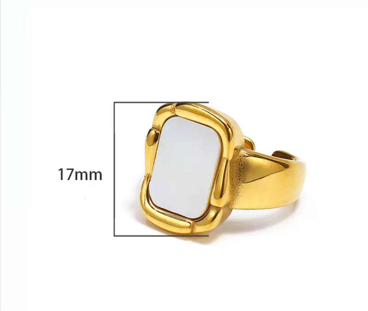 White shell ring