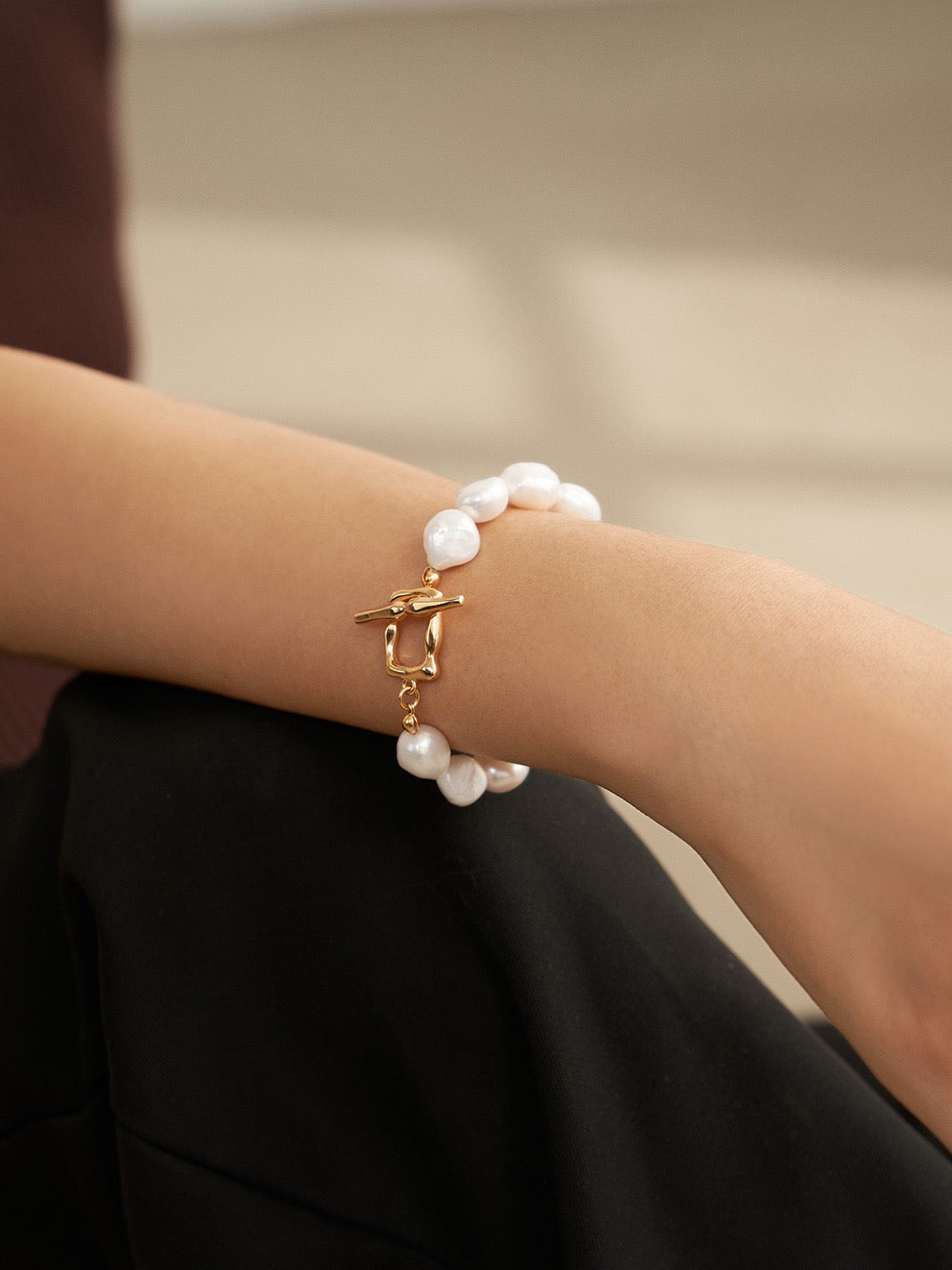 Santiago Baroque pearl bracelet