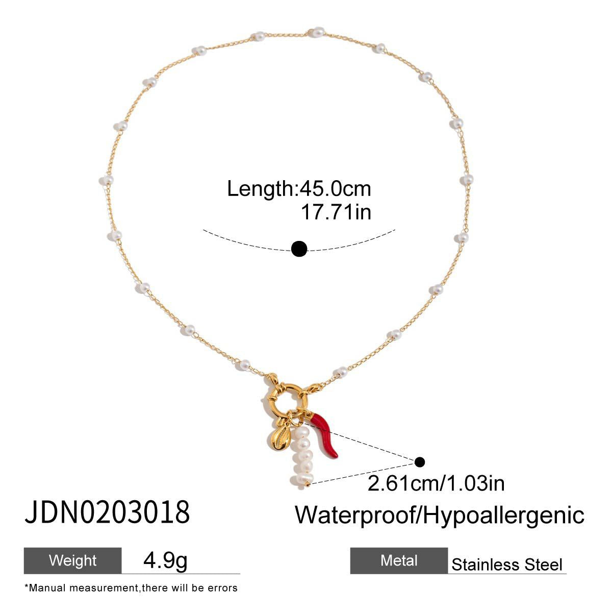 Charm chains necklace