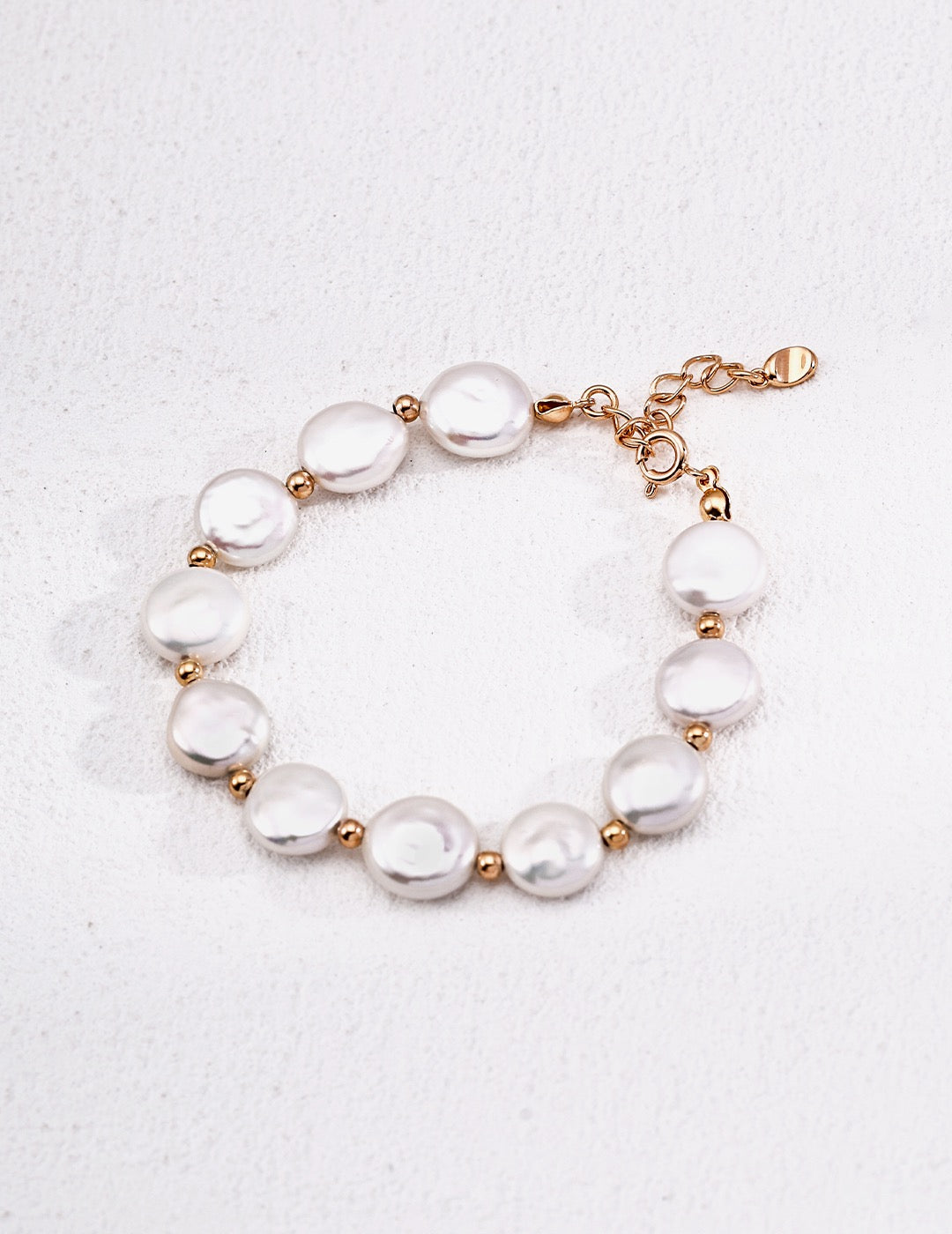 Flat baroque Pearl bracelet