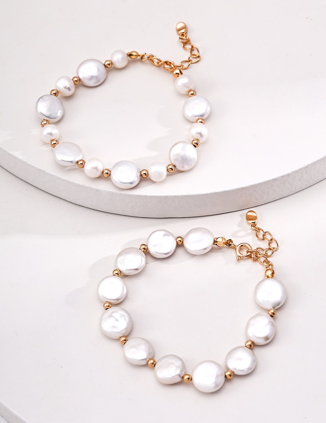 Flat baroque Pearl bracelet