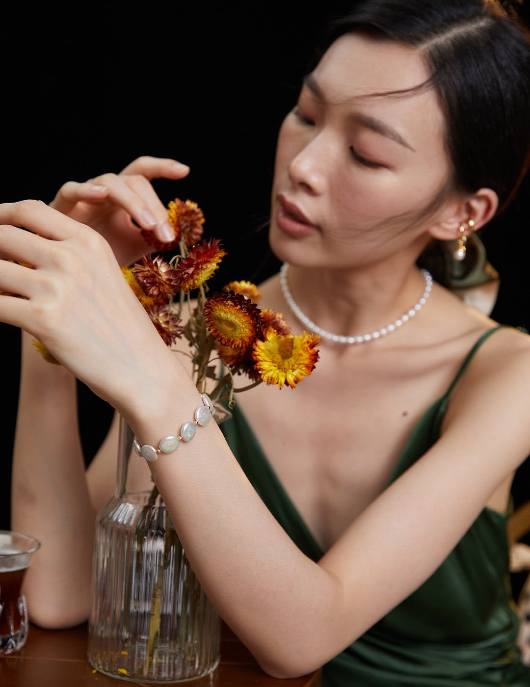 Flat baroque Pearl bracelet