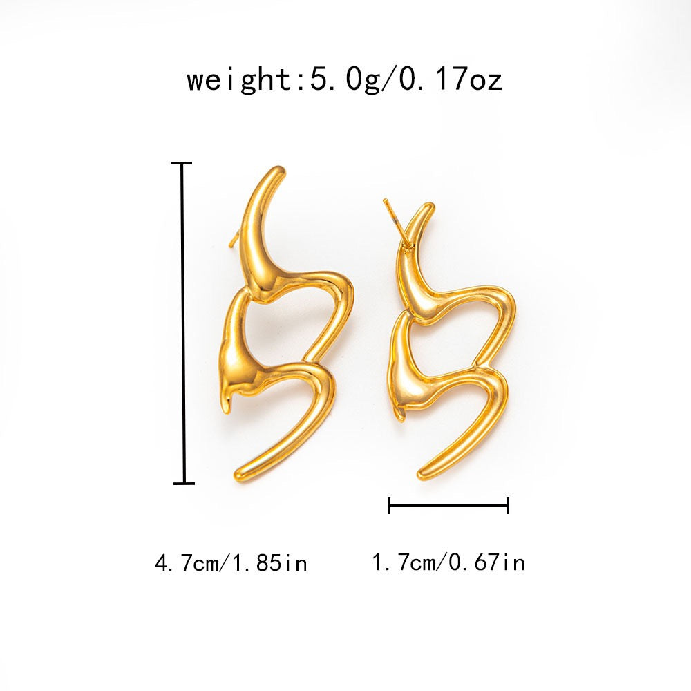 Lines concept earrings