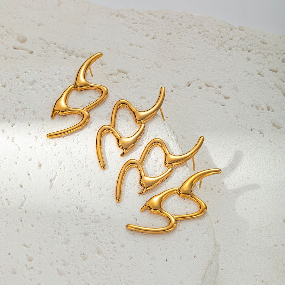 Lines concept earrings