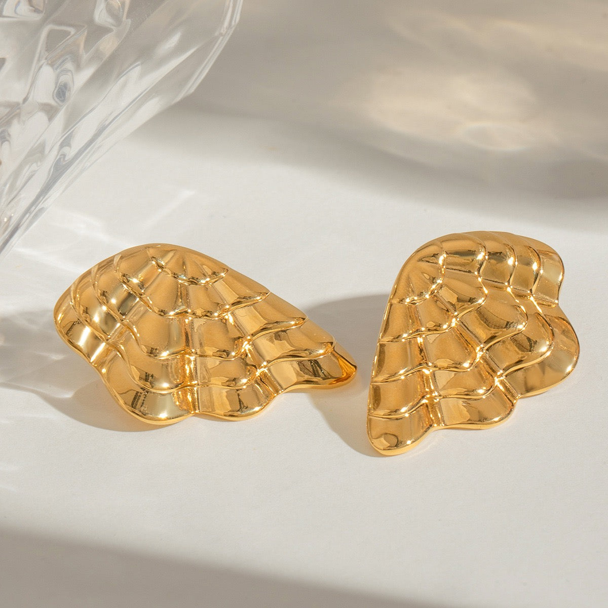 Shell wings earrings