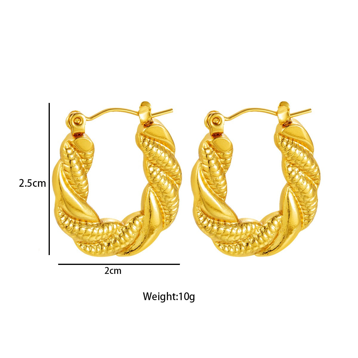 Classic braid hoops