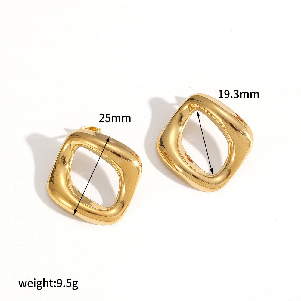 Statement hoop earrings