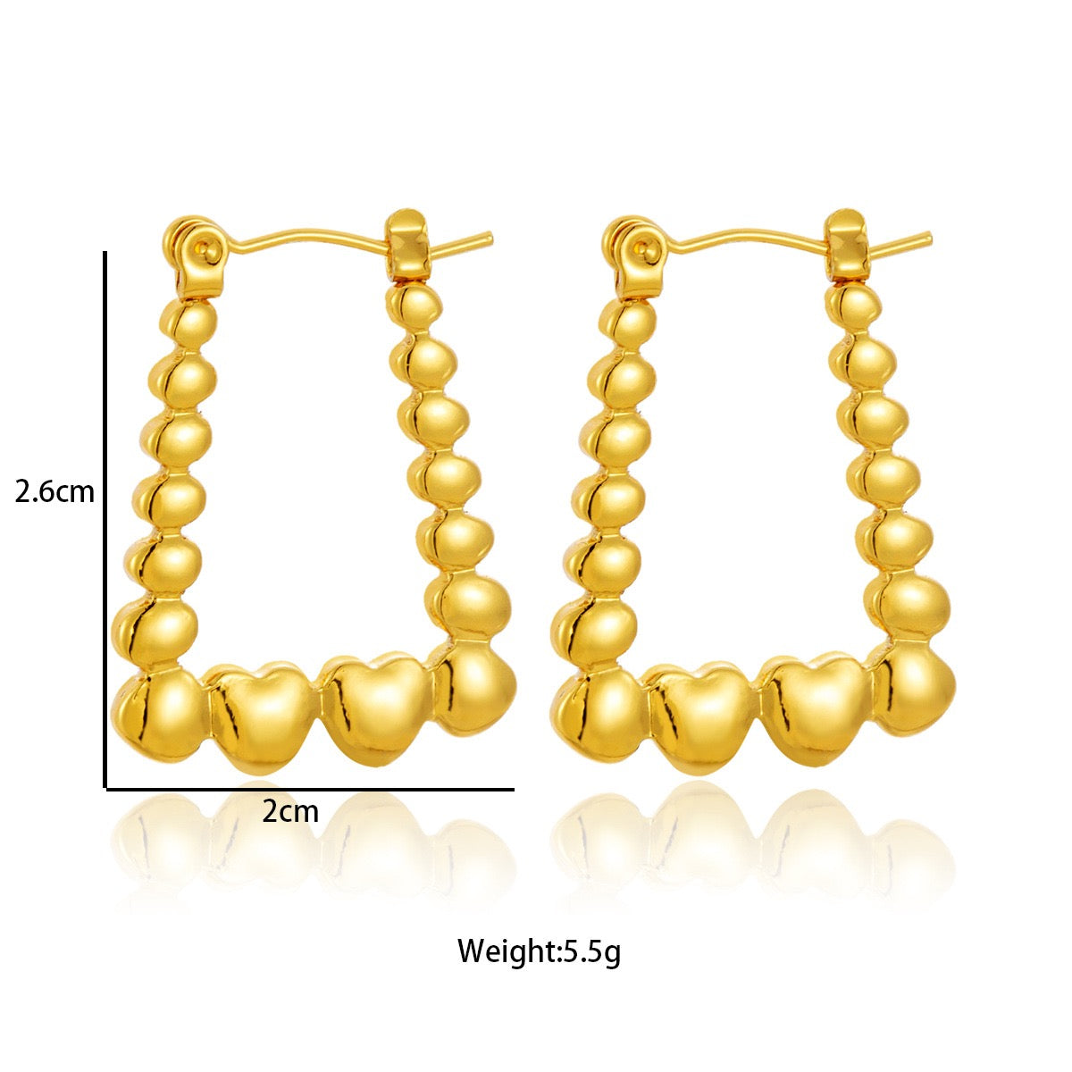 Lisa hearts hoops