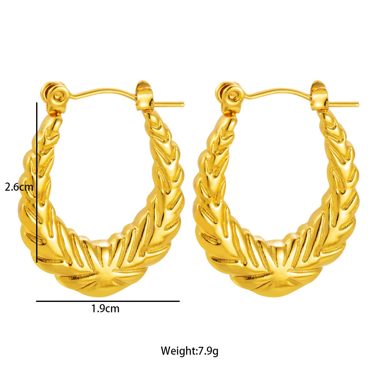 Ivy oval hoops