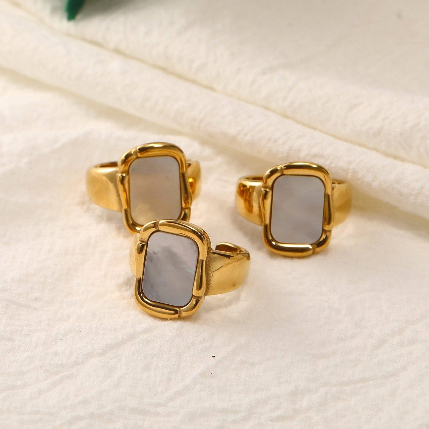 White shell ring