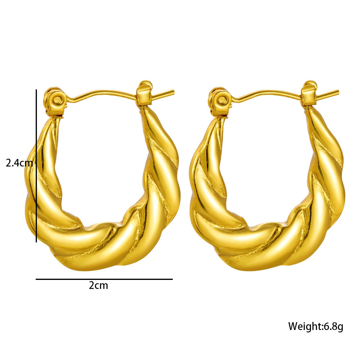Alice twist hoops