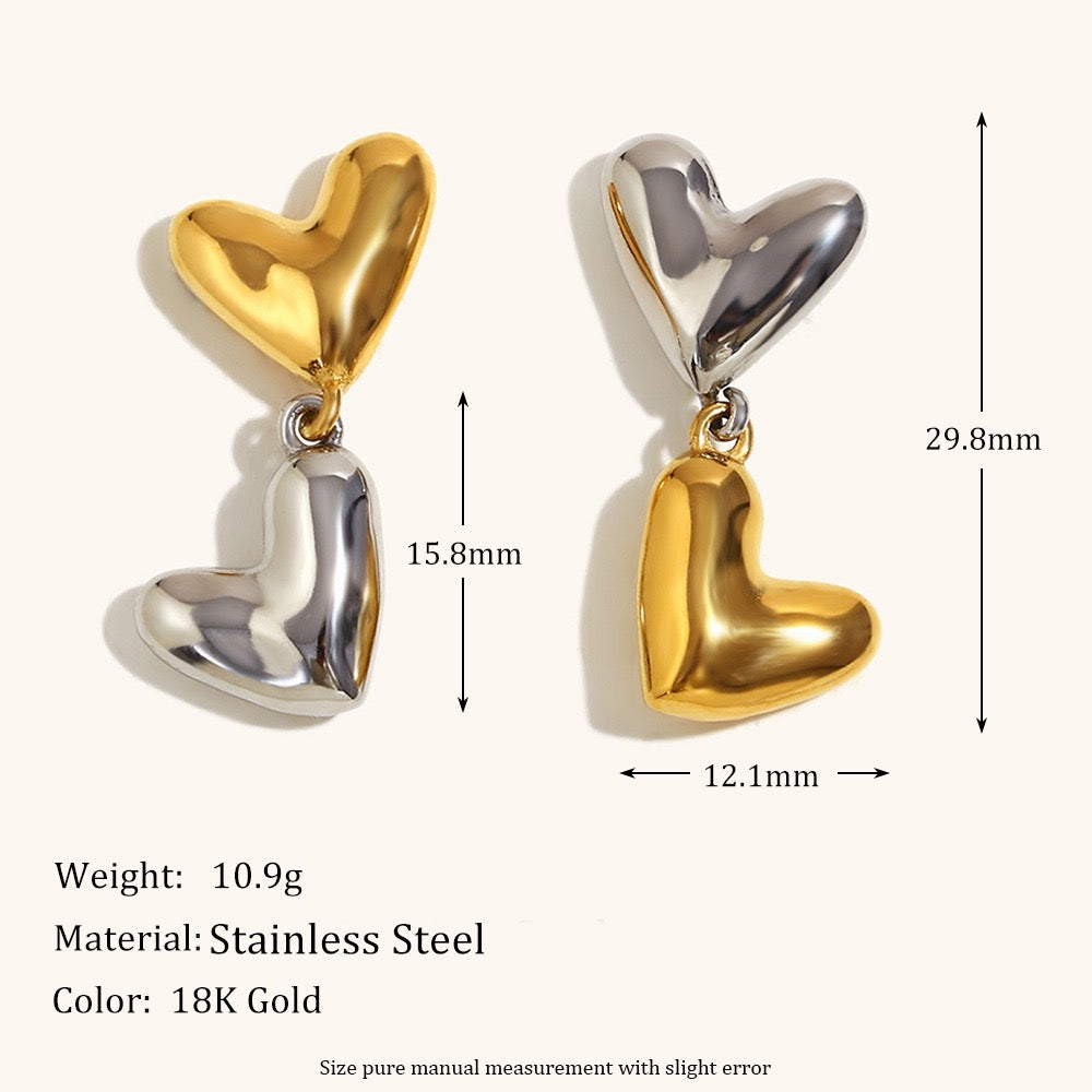 Mix hearts earrings