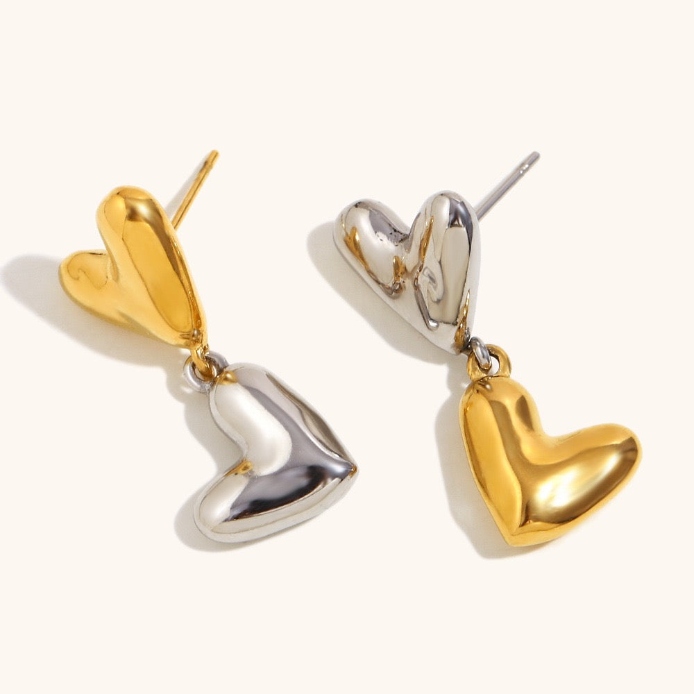 Mix hearts earrings
